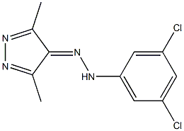 3,5-dimethyl-4H-pyrazol-4-one 4-(3,5-dichlorophenyl)hydrazone 구조식 이미지