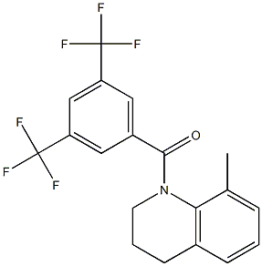 [3,5-di(trifluoromethyl)phenyl](8-methyl-1,2,3,4-tetrahydroquinolin-1-yl)methanone Structure