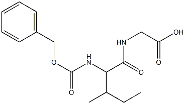 2-[(2-{[(benzyloxy)carbonyl]amino}-3-methylpentanoyl)amino]acetic acid Structure