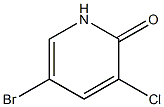 5-BROMO-3-CHLOROPYRIDIN-2(1H)-ONE Structure