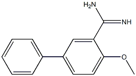 (2-methoxy-5-phenyl)benzamidine 구조식 이미지