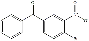 (4-bromo-3-nitrophenyl)phenylmethanone 구조식 이미지