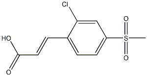 (E)-3-(2-chloro-4-(methylsulfonyl)phenyl)acrylic acid Structure