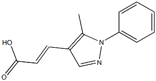 (E)-3-(5-methyl-1-phenyl-1H-pyrazol-4-yl)acrylic acid Structure