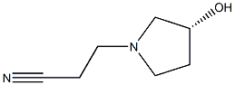 (R)-3-(3-hydroxypyrrolidin-1-yl)propanenitrile 구조식 이미지