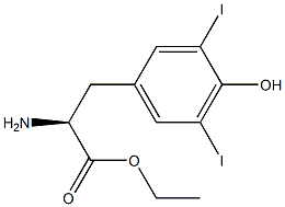(S)-ethyl 2-amino-3-(4-hydroxy-3,5-diiodophenyl)propanoate Structure
