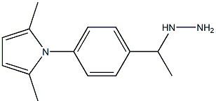 1-(1-(4-(2,5-dimethyl-1H-pyrrol-1-yl)phenyl)ethyl)hydrazine Structure
