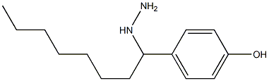 1-(1-(4-hydroxyphenyl)octyl)hydrazine Structure