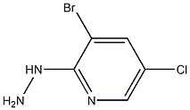 1-(3-bromo-5-chloropyridin-2-yl)hydrazine Structure