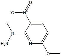 1-(6-methoxy-3-nitropyridin-2-yl)-1-methylhydrazine Structure