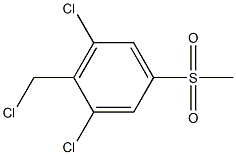 1,3-dichloro-2-(chloromethyl)-5-(methylsulfonyl)benzene 구조식 이미지