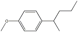 1-methoxy-4-(pentan-2-yl)benzene 구조식 이미지