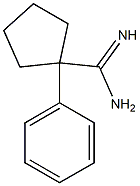 1-phenylcyclopentanecarboxamidine 구조식 이미지