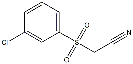 2-(3-chlorophenylsulfonyl)acetonitrile Structure