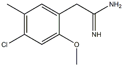 2-(4-chloro-2-methoxy-5-methylphenyl)acetamidine Structure