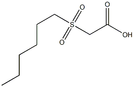 2-(hexylsulfonyl)acetic acid Structure