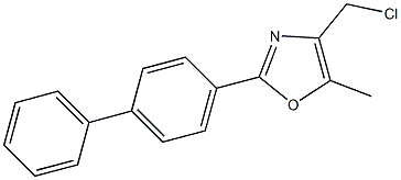 2-BIPHENYL-4-YL-4-CHLOROMETHYL-5-METHYL-OXAZOLE Structure