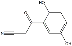 3-(2,5-dihydroxyphenyl)-3-oxopropanenitrile Structure