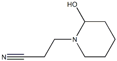 3-(2-hydroxypiperidin-1-yl)propanenitrile Structure