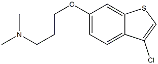 3-(3-chlorobenzo[b]thiophen-6-yloxy)-N,N-dimethylpropan-1-amine Structure