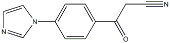 3-(4-(1H-imidazol-1-yl)phenyl)-3-oxopropanenitrile Structure