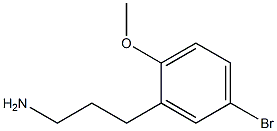 3-(5-bromo-2-methoxy-phenyl)propylamine Structure