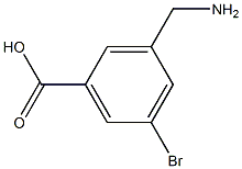 3-(aminomethyl)-5-bromobenzoic acid Structure