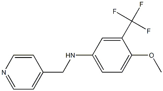 3-(trifluoromethyl)-4-methoxy-N-((pyridin-4-yl)methyl)benzenamine Structure