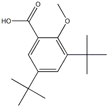 3,5-di-tert-butyl-2-methoxybenzoic acid Structure