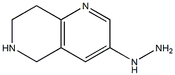3-hydrazino-5,6,7,8-tetrahydro-[1,6]naphthyridine Structure