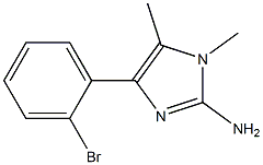 4-(2-bromophenyl)-1,5-dimethyl-1H-imidazol-2-amine 구조식 이미지