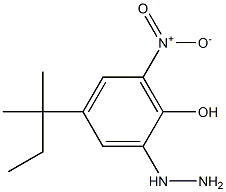4-tert-pentyl-2-hydrazinyl-6-nitrophenol Structure
