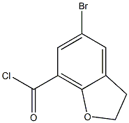 5-bromo-2,3-dihydrobenzofuran-7-carbonyl chloride Structure