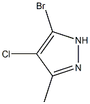 5-bromo-4-chloro-3-methyl-1H-pyrazole Structure