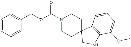 benzyl 7-methoxyspiro[indoline-3,4'-piperidine]-1'-carboxylate Structure