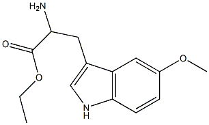 ethyl 2-amino-3-(5-methoxy-1H-indol-3-yl)propanoate 구조식 이미지