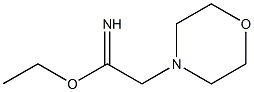 ethyl 2-morpholinoacetimidate Structure