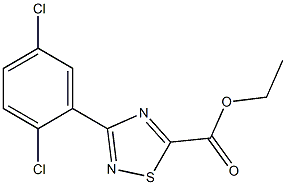 ethyl 3-(2,5-dichlorophenyl)-1,2,4-thiadiazole-5-carboxylate 구조식 이미지