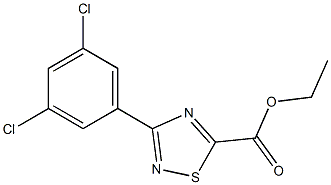 ethyl 3-(3,5-dichlorophenyl)-1,2,4-thiadiazole-5-carboxylate Structure