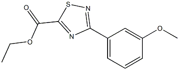 ethyl 3-(3-methoxyphenyl)-1,2,4-thiadiazole-5-carboxylate Structure