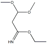 ethyl 3,3-dimethoxypropanylimidate Structure