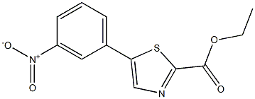 ethyl 5-(3-nitrophenyl)thiazole-2-carboxylate 구조식 이미지
