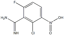 N-(3-carbamimidoyl-2-chloro-4-fluorophenyl)-N-oxohydroxylammonium 구조식 이미지