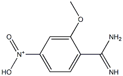N-(4-carbamimidoyl-3-methoxyphenyl)-N-oxohydroxylammonium 구조식 이미지