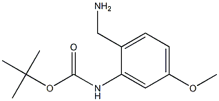 tert-butyl 2-(aminomethyl)-5-methoxyphenylcarbamate Structure