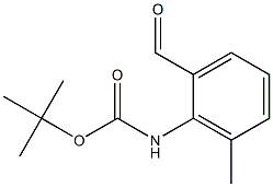 tert-butyl 2-formyl-6-methylphenylcarbamate 구조식 이미지