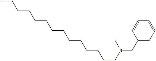 N-benzyl-N-methyl-tetradecan-1-amine 구조식 이미지