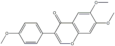 6,7-dimethoxy-3-(4-methoxyphenyl)-4H-chromen-4-one Structure
