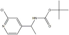 tert-butyl 1-(2-chloropyridin-4-yl)ethylcarbamate Structure