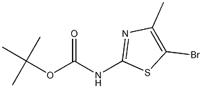 tert-butyl 5-bromo-4-methylthiazol-2-ylcarbamate Structure